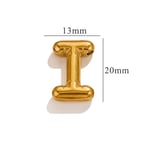 Gold color / 1 Piece Classic Simple Style Letter I Shape Stainless Steel  Gold Color Women's Pendant Picture9